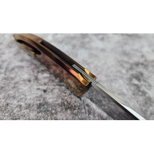 ЗАГАДКА авторський складний ніж ручної роботи майстерні Androshchuk Knives, Сталь S125V, 65 HRC. Photo 3